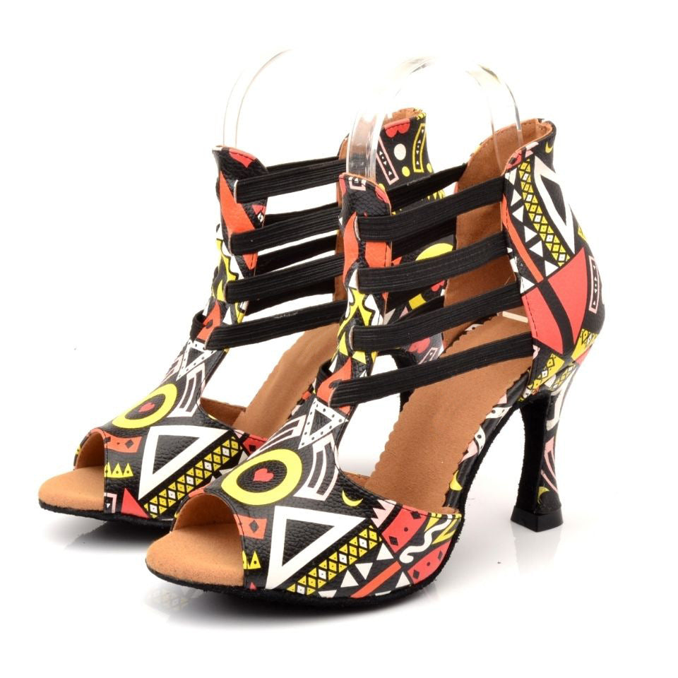 Women's Leatherette Customized Heel Dance Boots