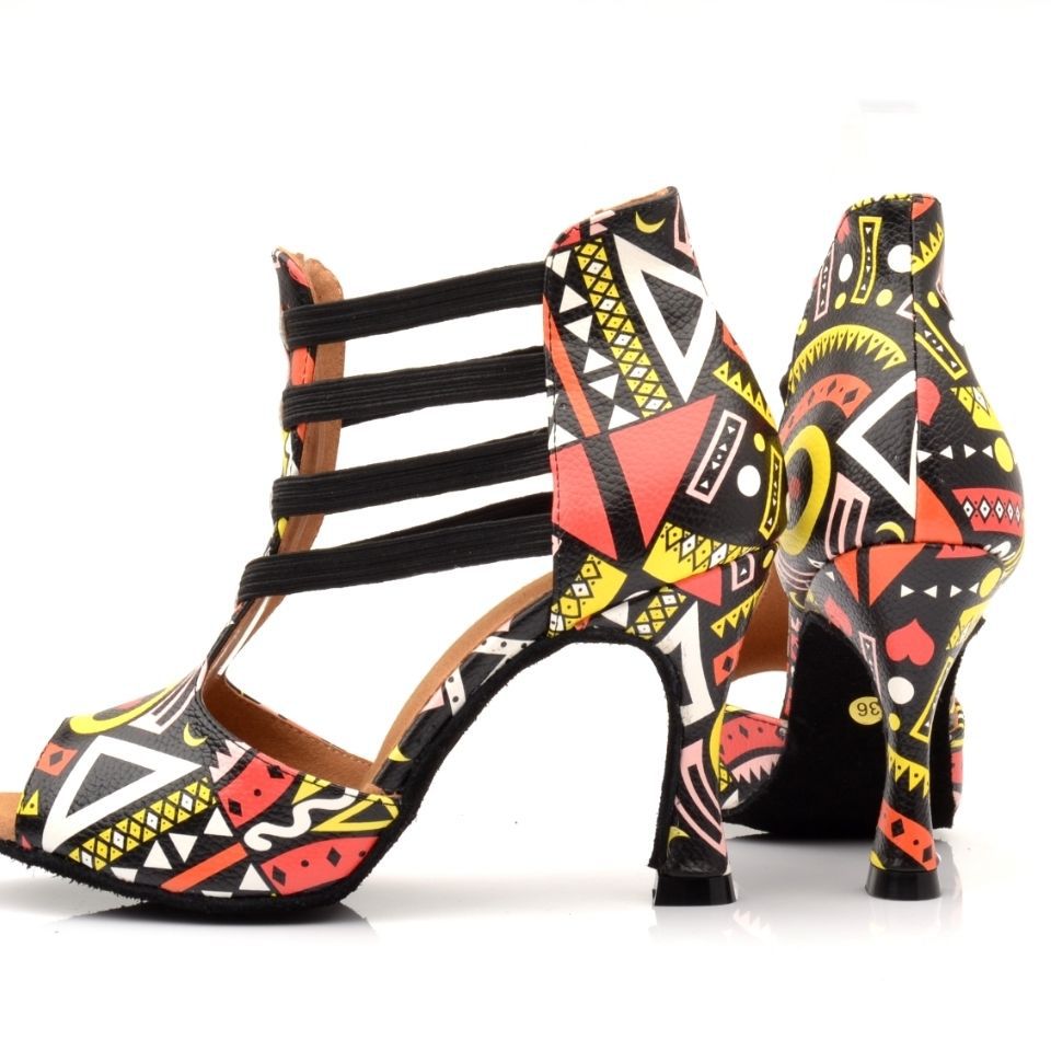Women's Leatherette Customized Heel Dance Boots
