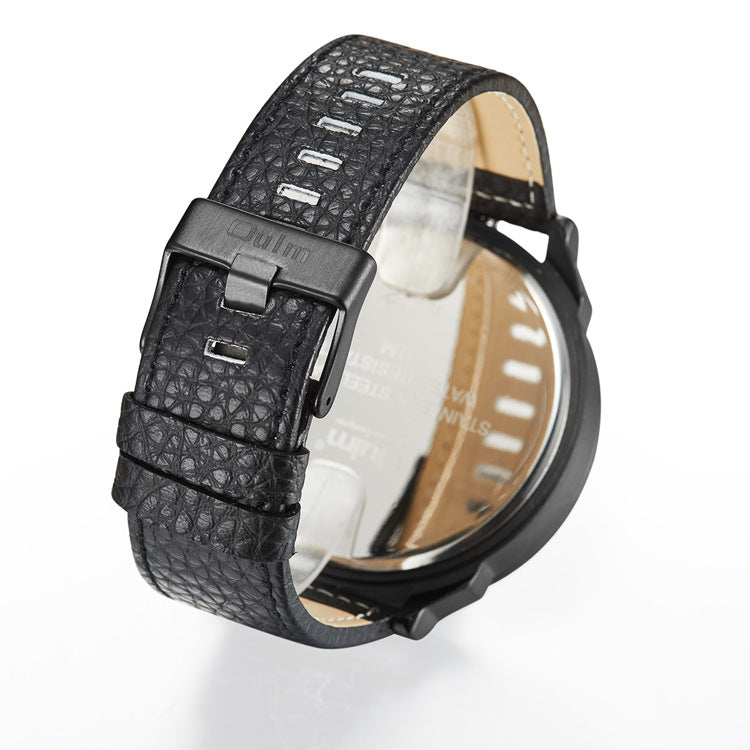 Oulm Dual Time Zone Military Watch