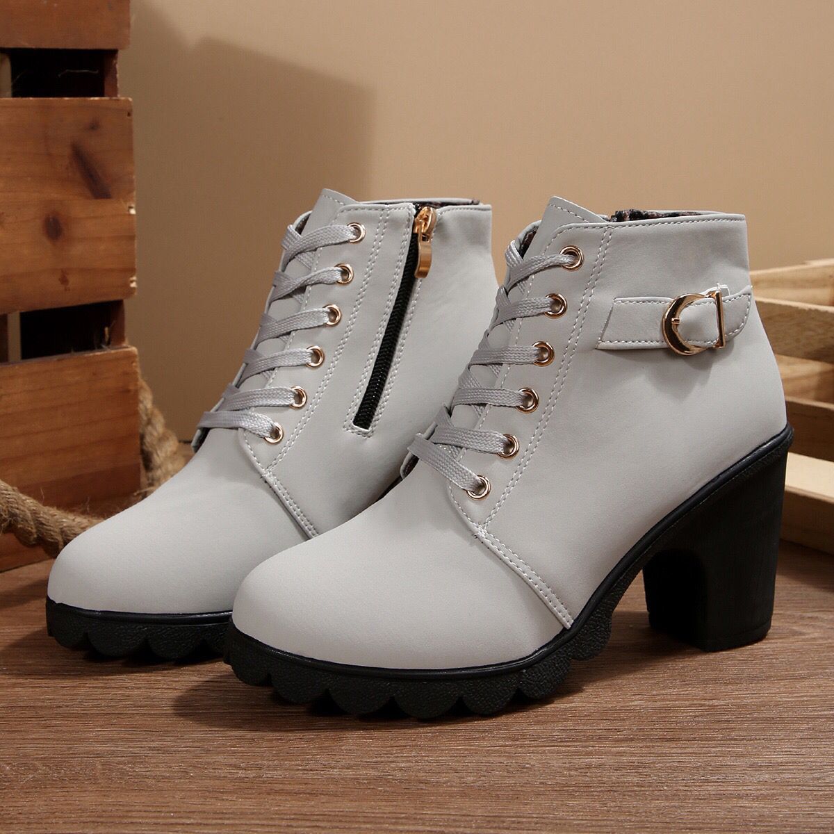 Womens High-Heel Ankle Boots