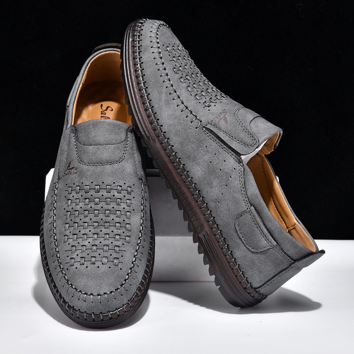 SALKIN Men's Handmade Casual Loafers