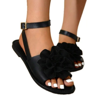 One-strap Fashionable Floral Sandals