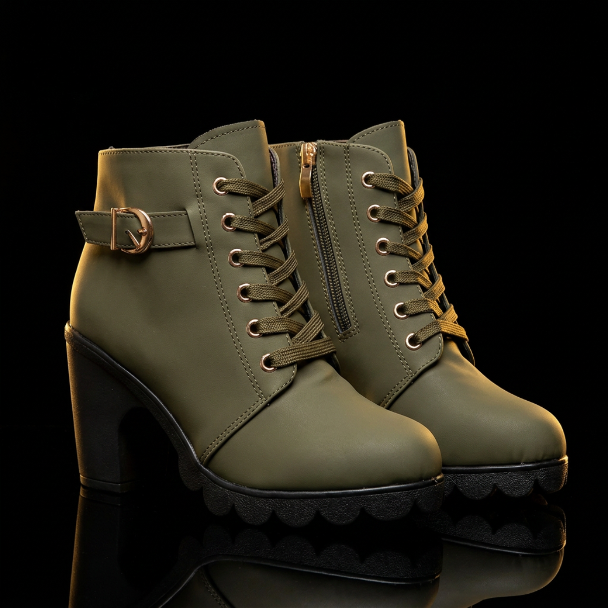 Womens High-Heel Ankle Boots