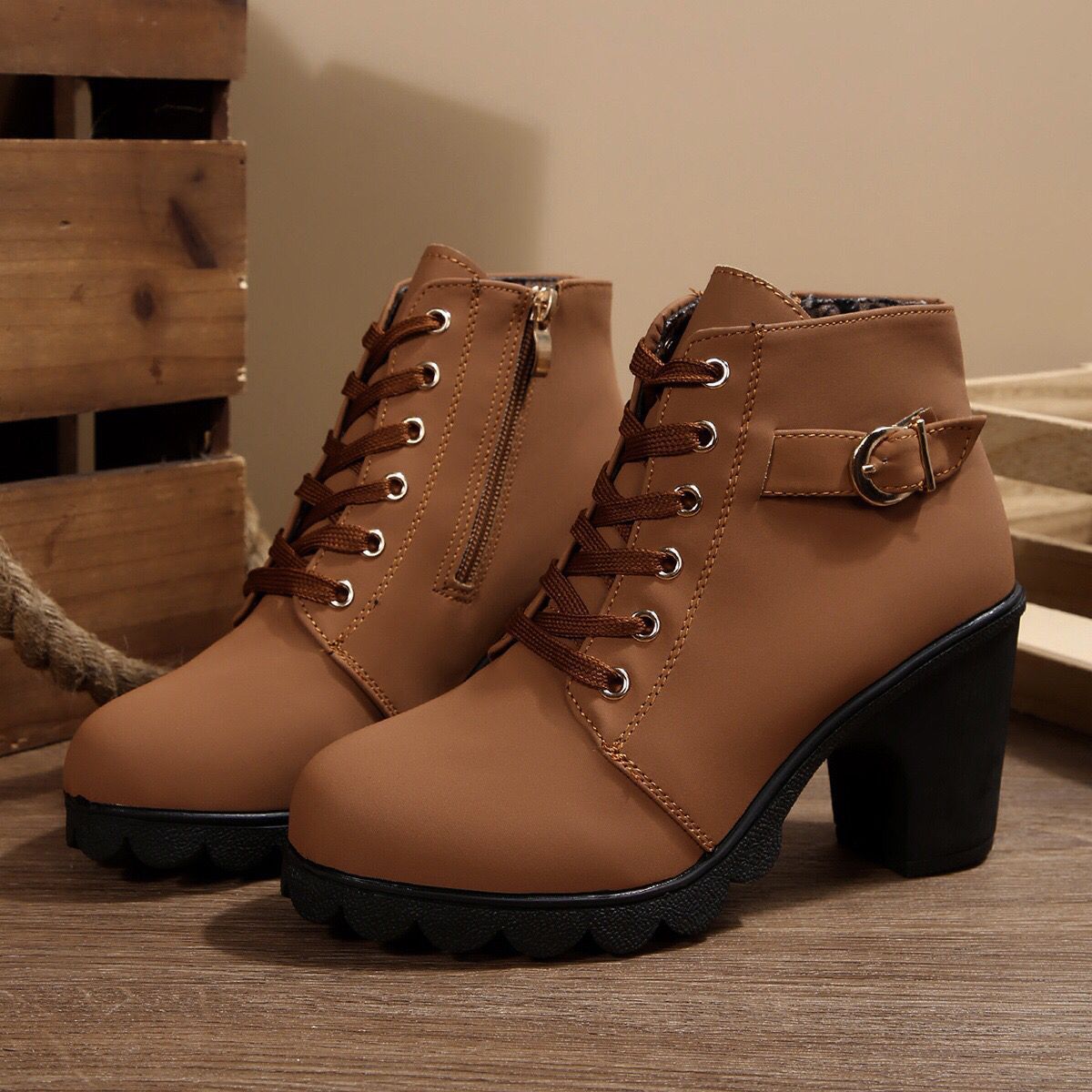 Womens High-Heel Ankle Boots