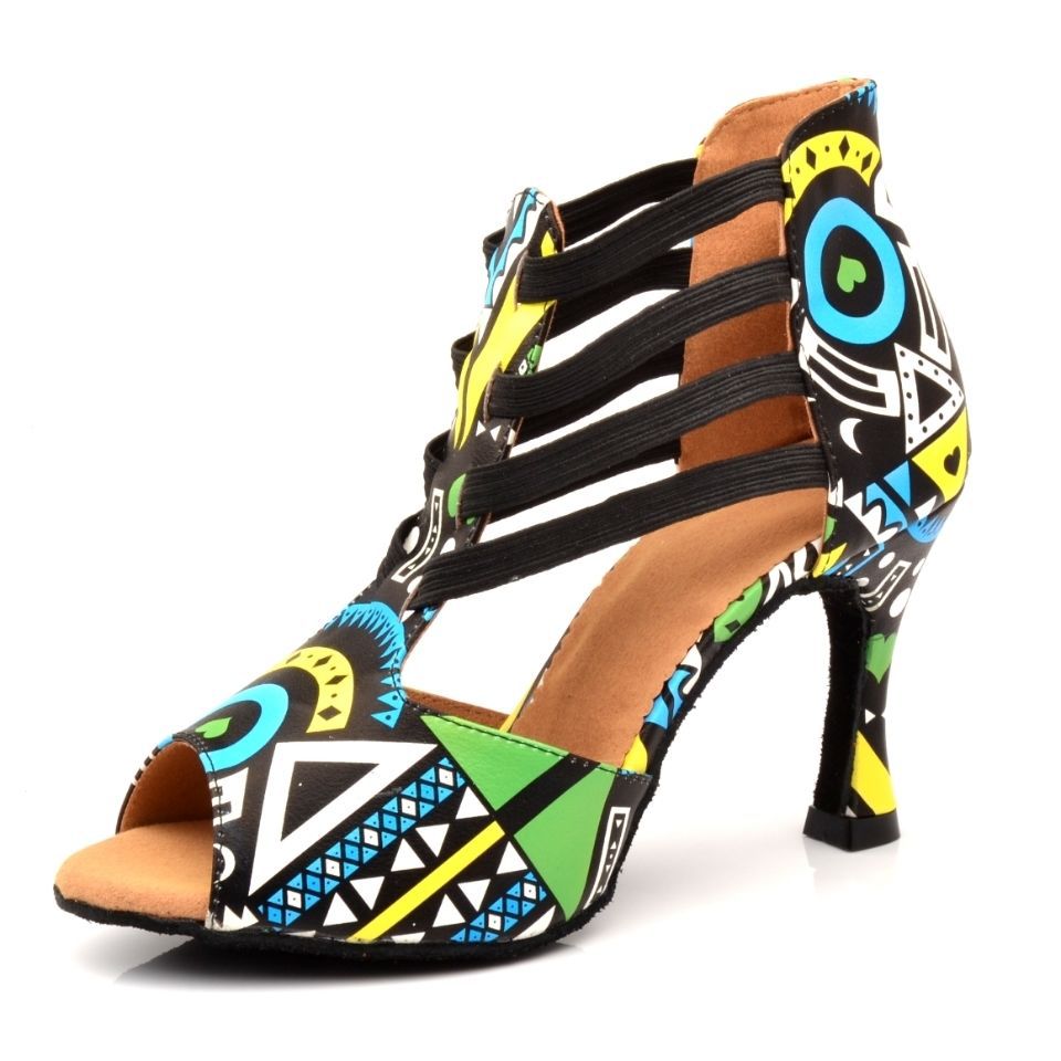 Women's Leatherette Customized Heel Dance Boots