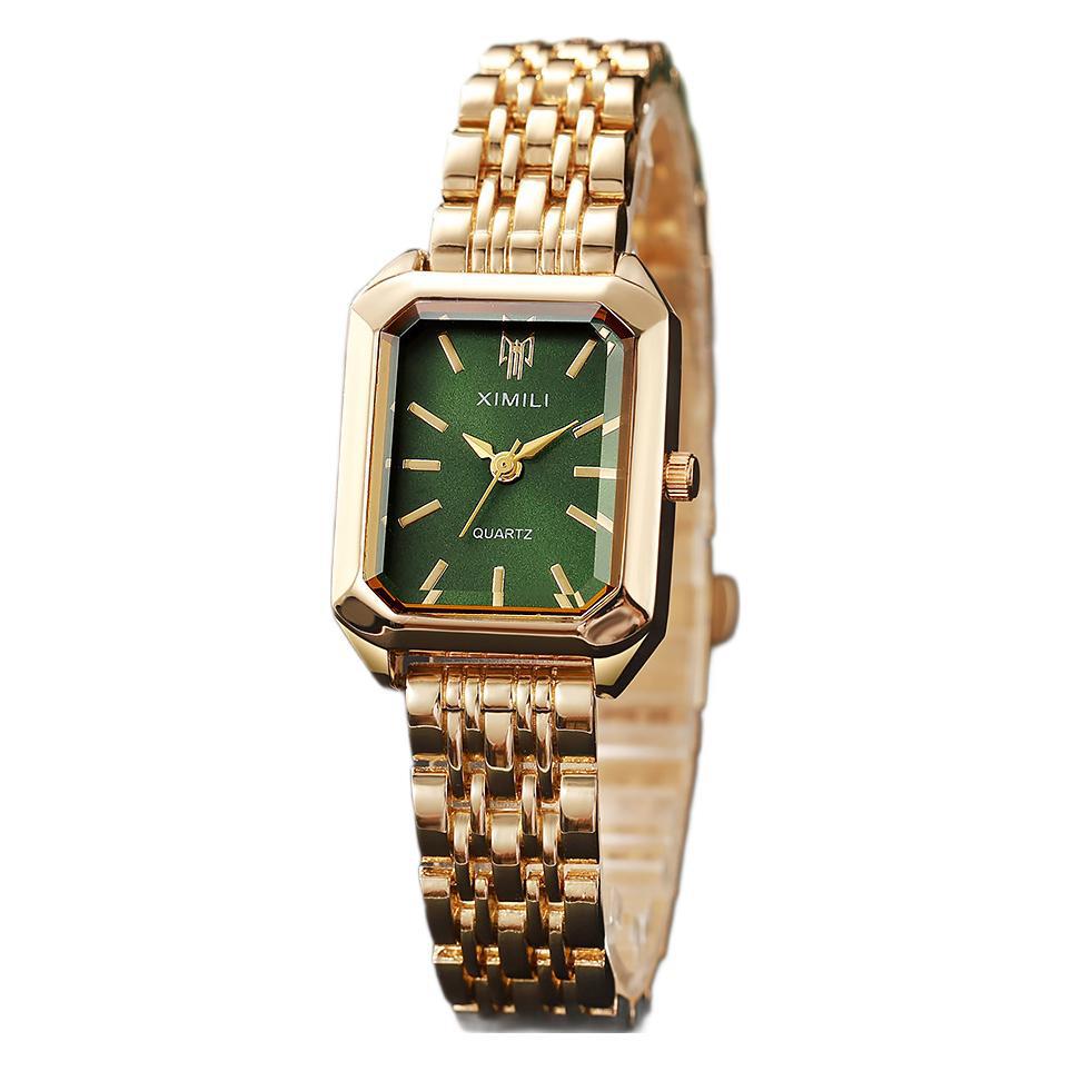 Luxury Women's Square Quartz Watch & Bracelet Set