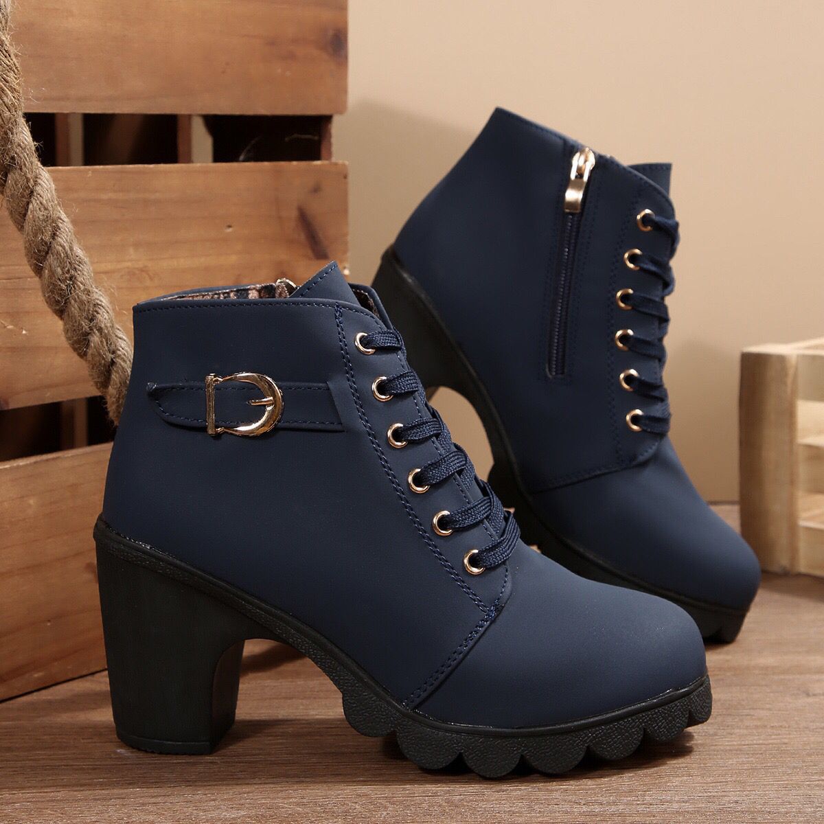 Womens High-Heel Ankle Boots